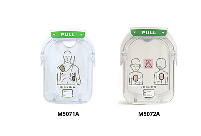Sikkerhedsmeddelelse om Philips HS1 hjertestarter elektroder M5071A og M5072A